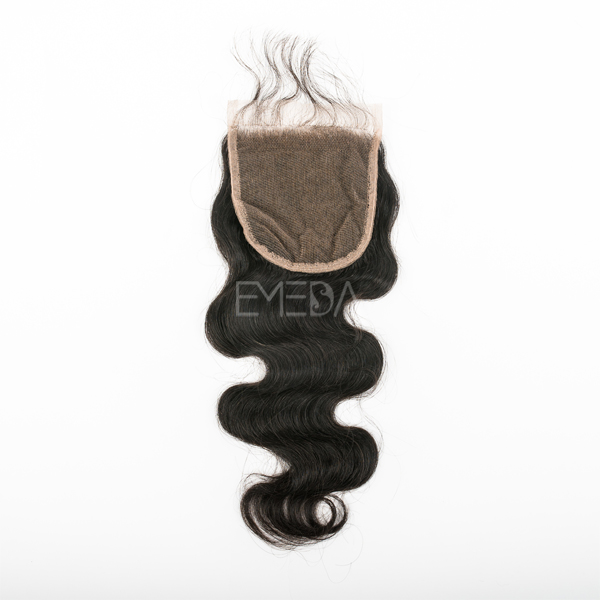 EMEDA Free Style Brazilian Hair Lace Closure body wave with Baby hair HW053